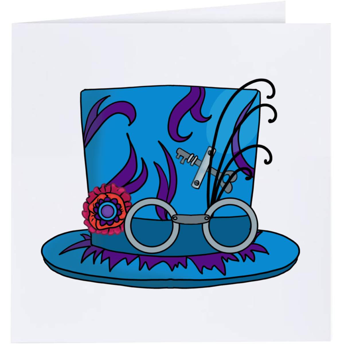 'Steampunk Tophat' Greeting Cards (GC041736)