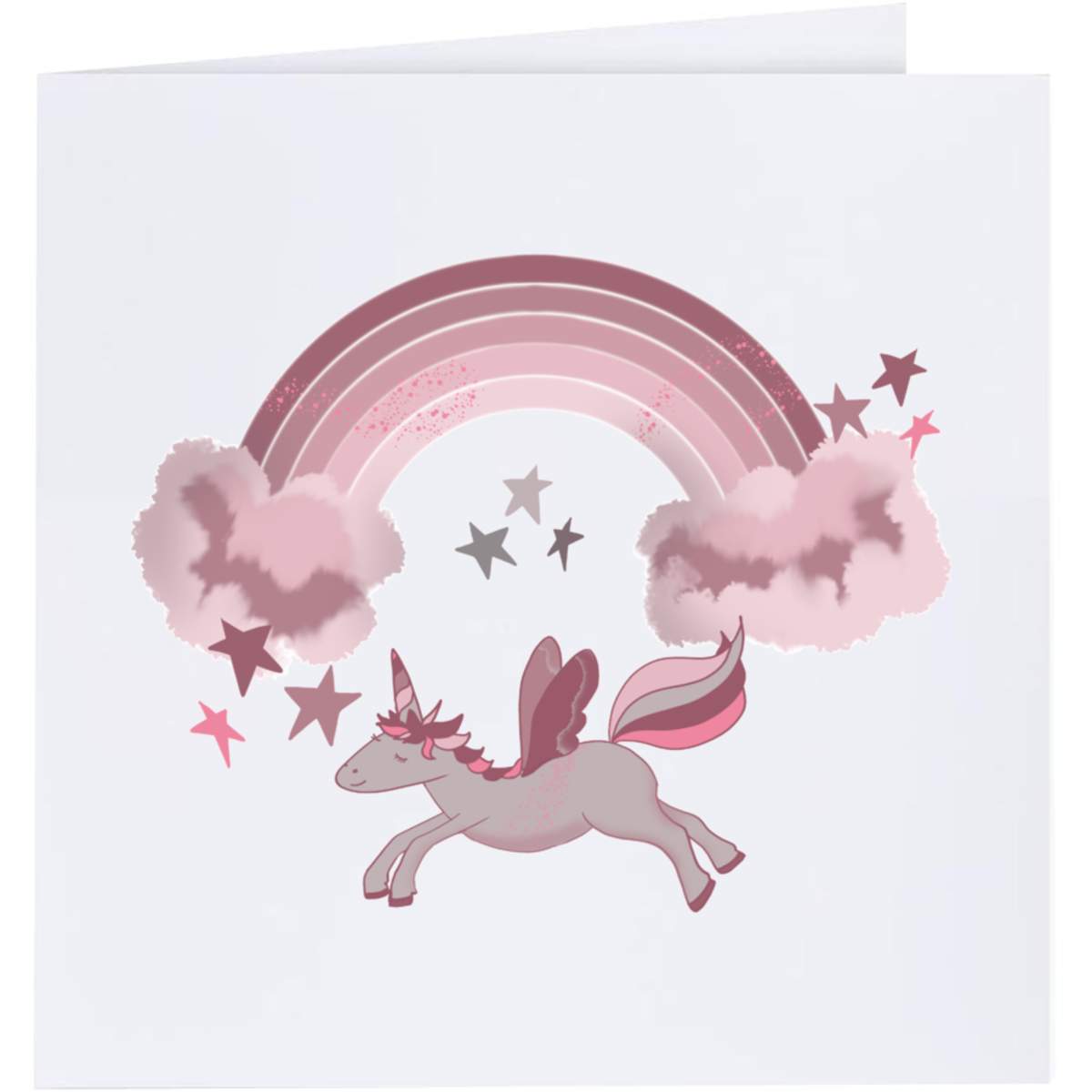 'Unicorn and Rainbow ' Greeting Cards (GC042204)