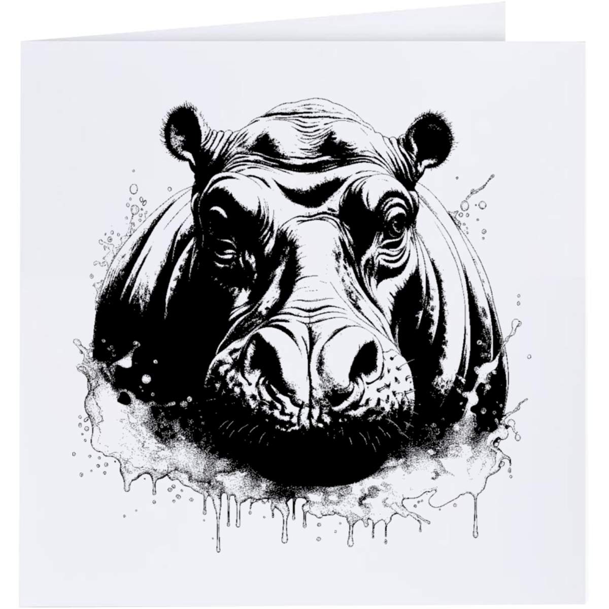 'hippo' Greeting Cards (GC042606)