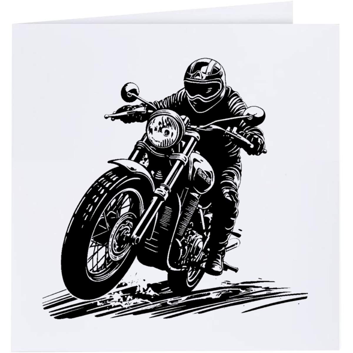 'Bikerider' Greeting Cards (GC042617)