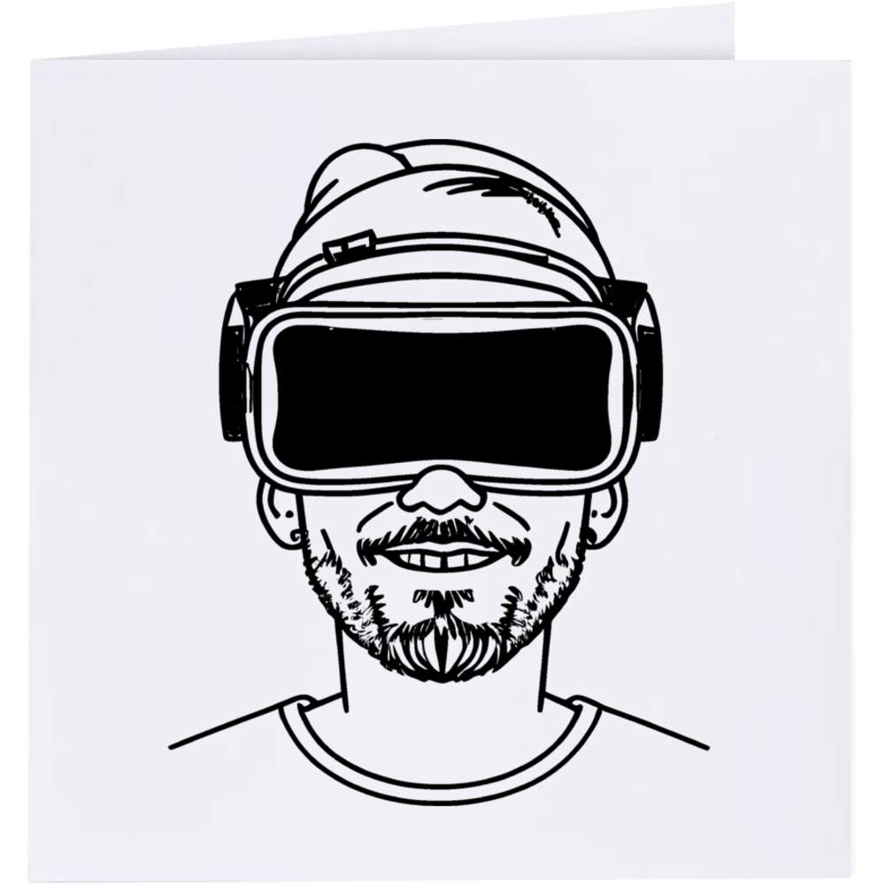 'Virtual Reality Headset' Greeting Cards (GC044148)