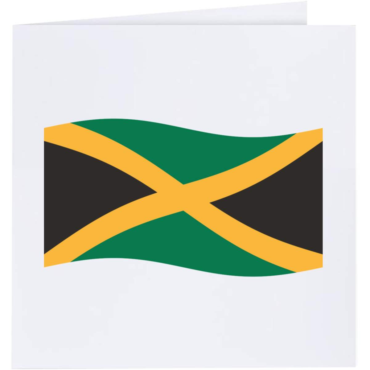 'Waving Jamaican Flag' Greeting Cards (GC044507)