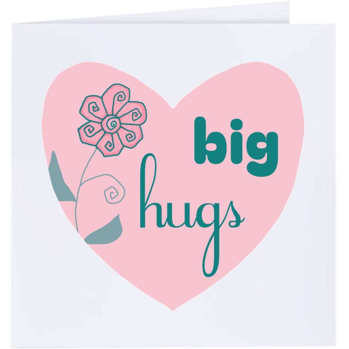 'Big Hugs' Greeting / Occasion Card - Blank Inside for Birthdays, Thank You Notes, Invitations and Gifts (GC044636)