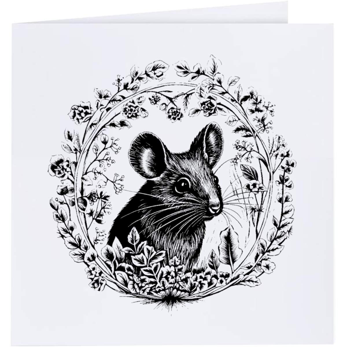 'Field Mouse in a Wreath' Greeting Cards (GC044858)