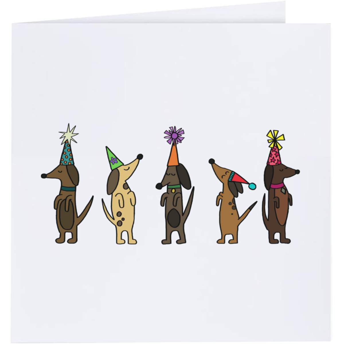 'Dachshund Party Time' Greeting Cards (GC046546)
