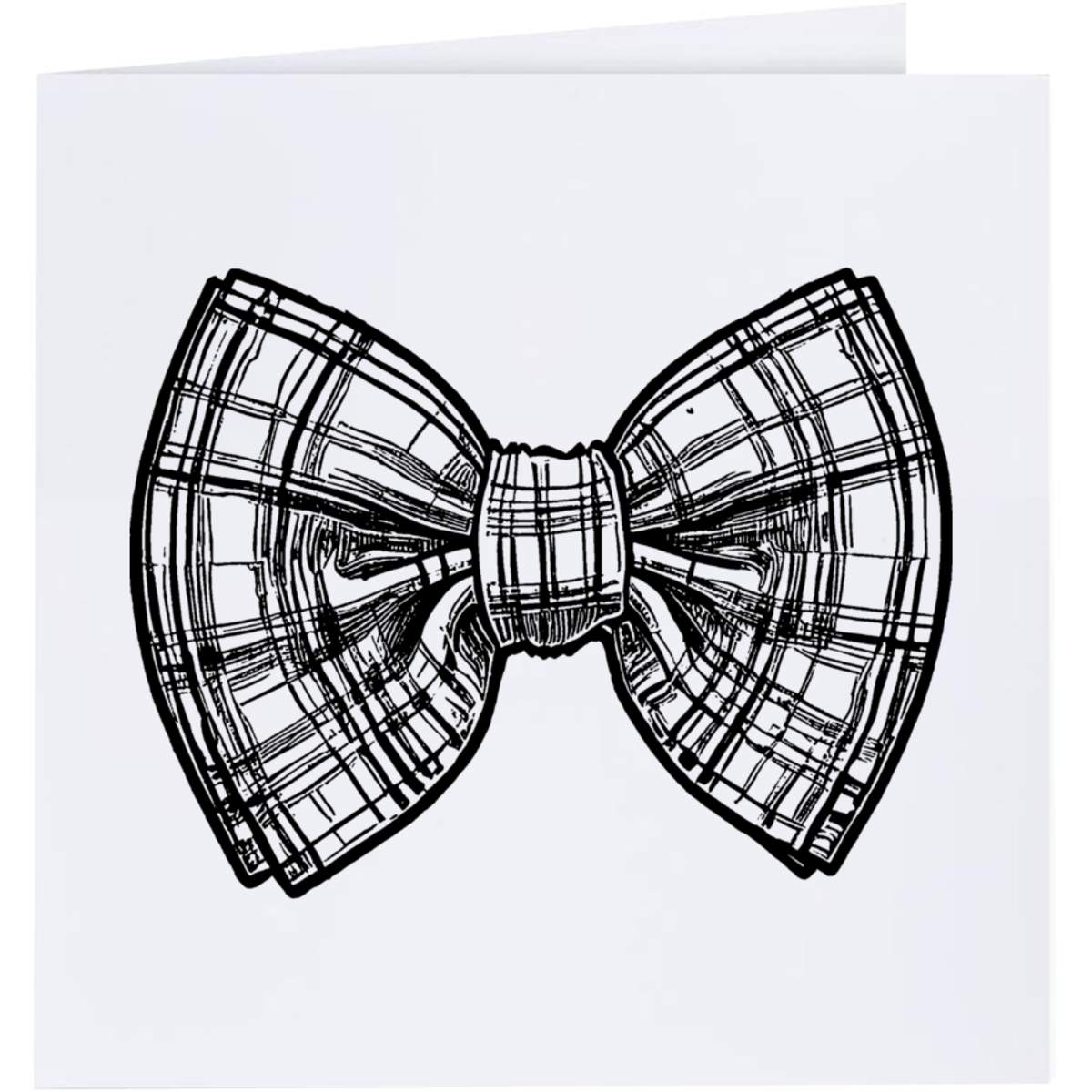 'Scottish Tartan Bow Tie' Greeting Cards (GC046558)