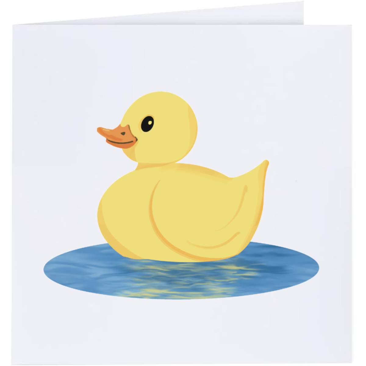 'Cute Yellow Duck' Greeting Cards (GC050577)