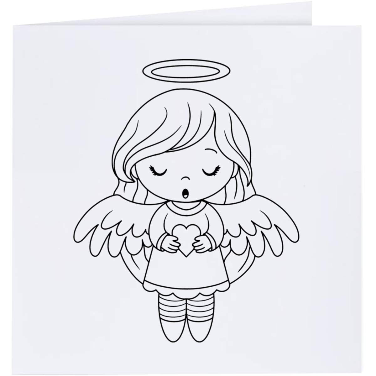'Singing Angel Girl' Greeting Cards (GC051216)