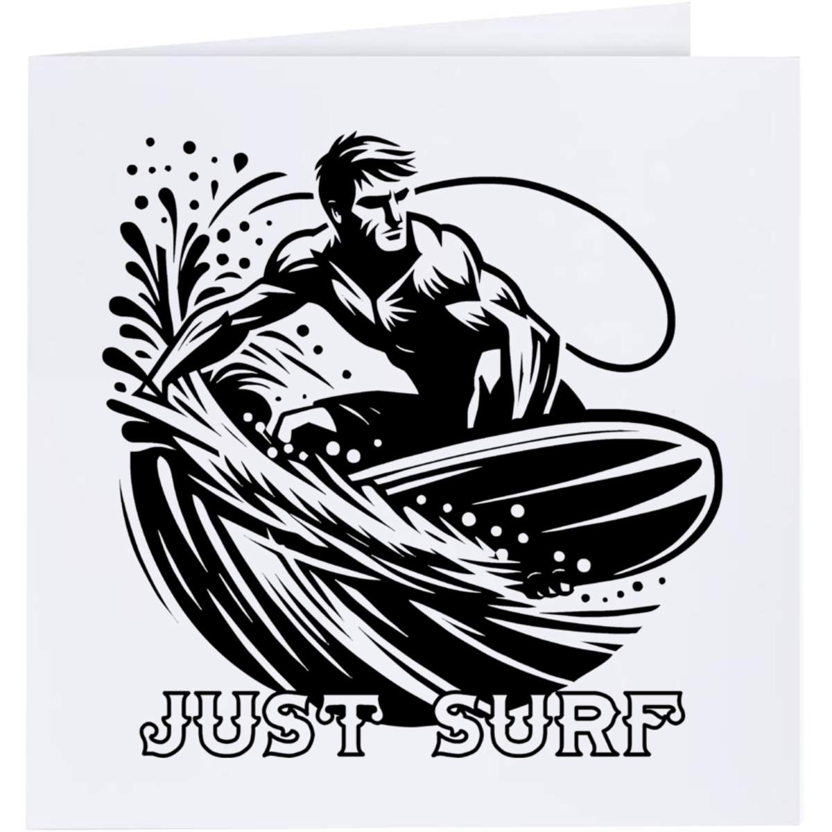 'Surfer Riding Wave' Greeting Cards (GC053720)
