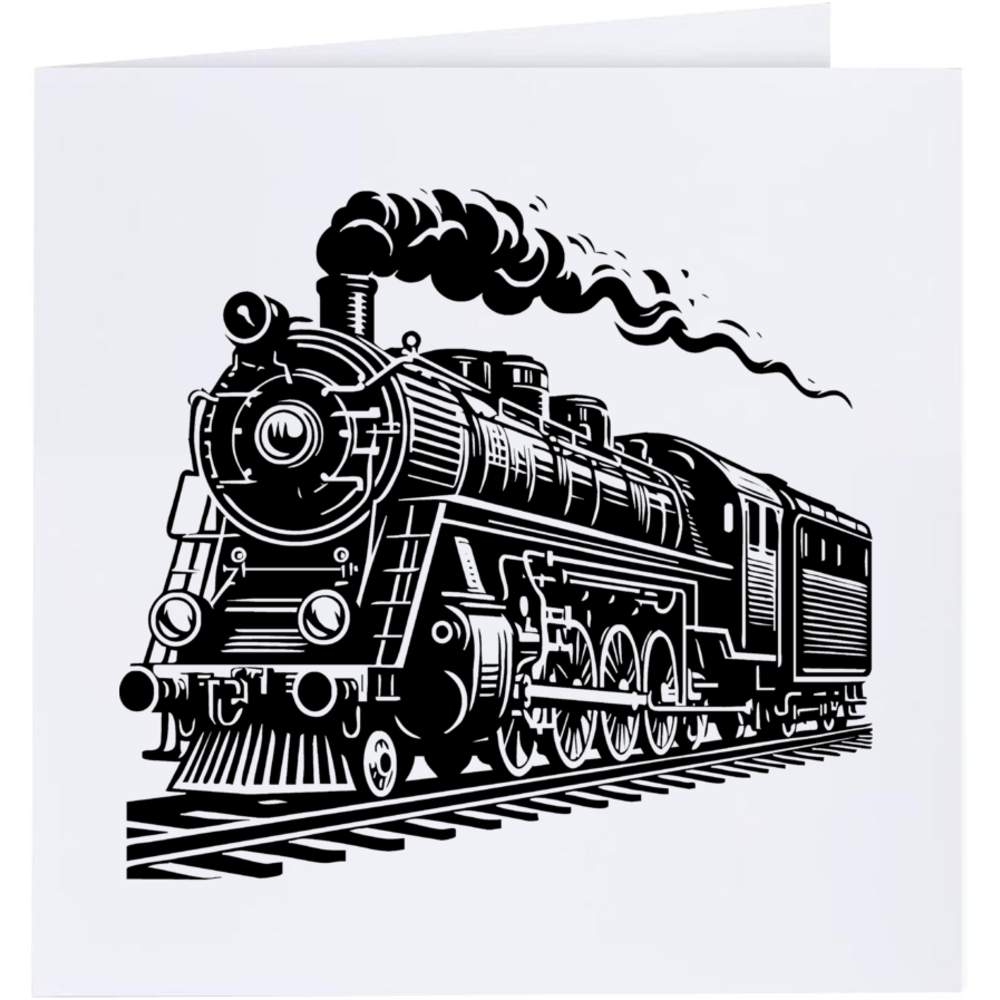 'Steam Railway Locomotive' Greeting Cards (GC053808)