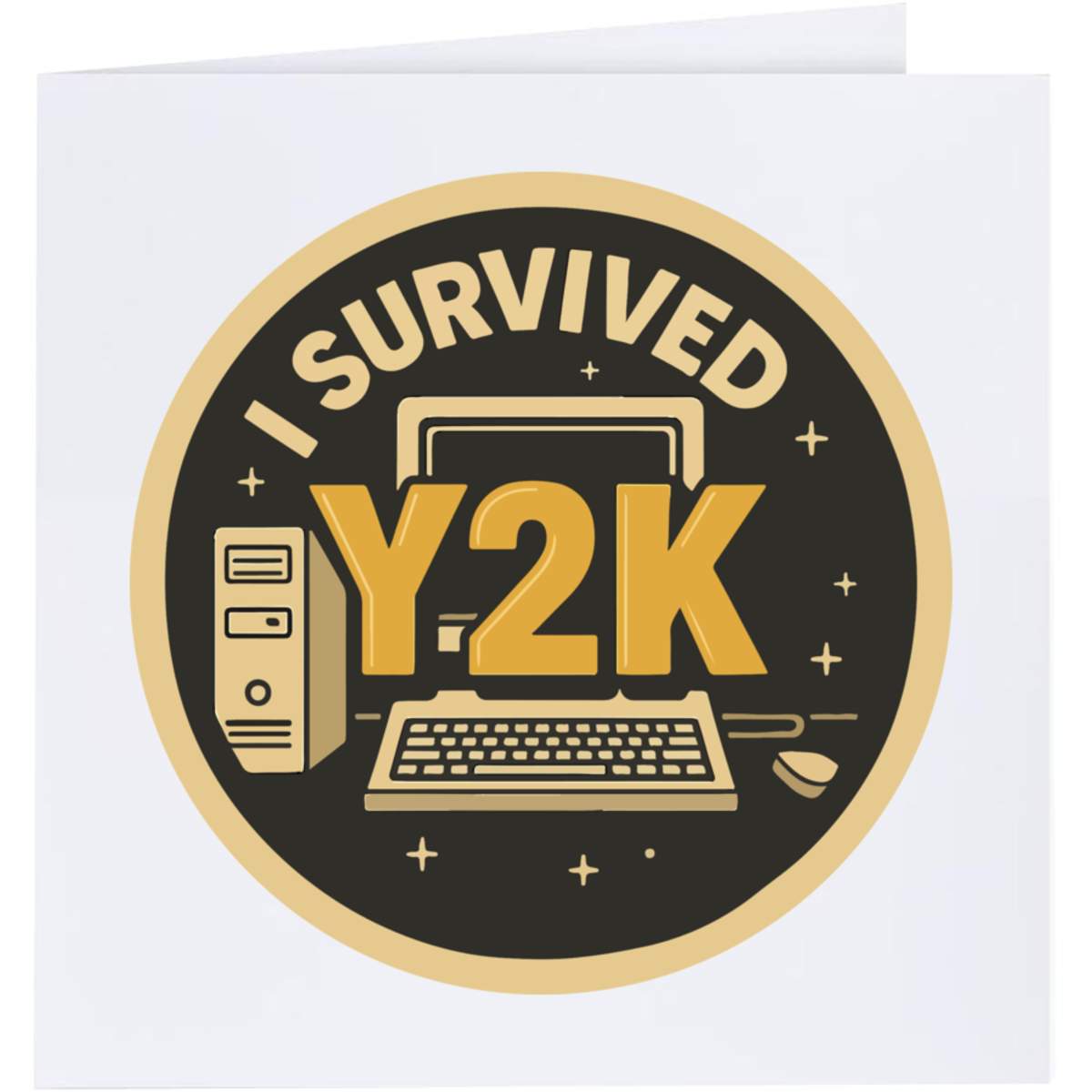 'I Survived Y2K' Blank Greeting Card (GC00077153)