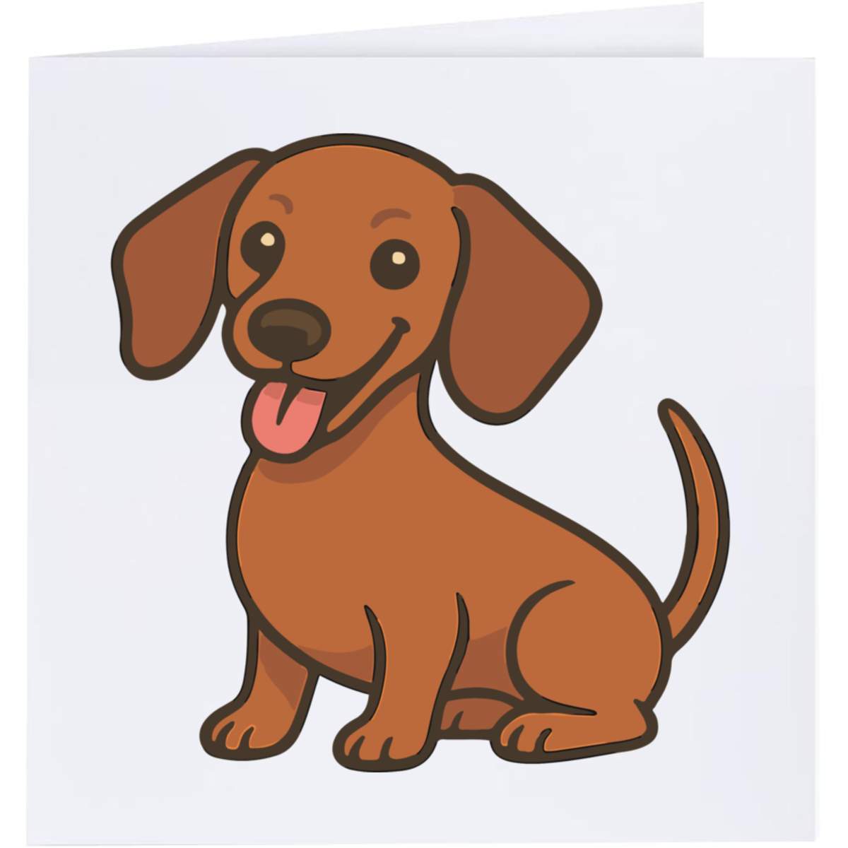 'Miniature Dachshund Dog' Greeting Cards (GC054446)
