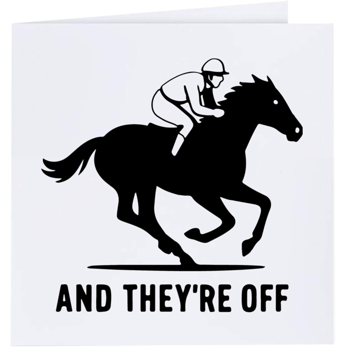 'And They're Off' Greeting Cards (GC055241)