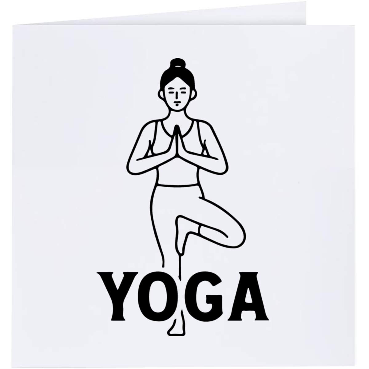 'Yoga Pose Meditation' Greeting Cards (GC055374)