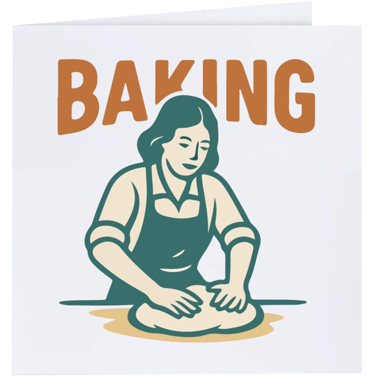 'Baking Dough Design' Greeting Cards (GC055484)