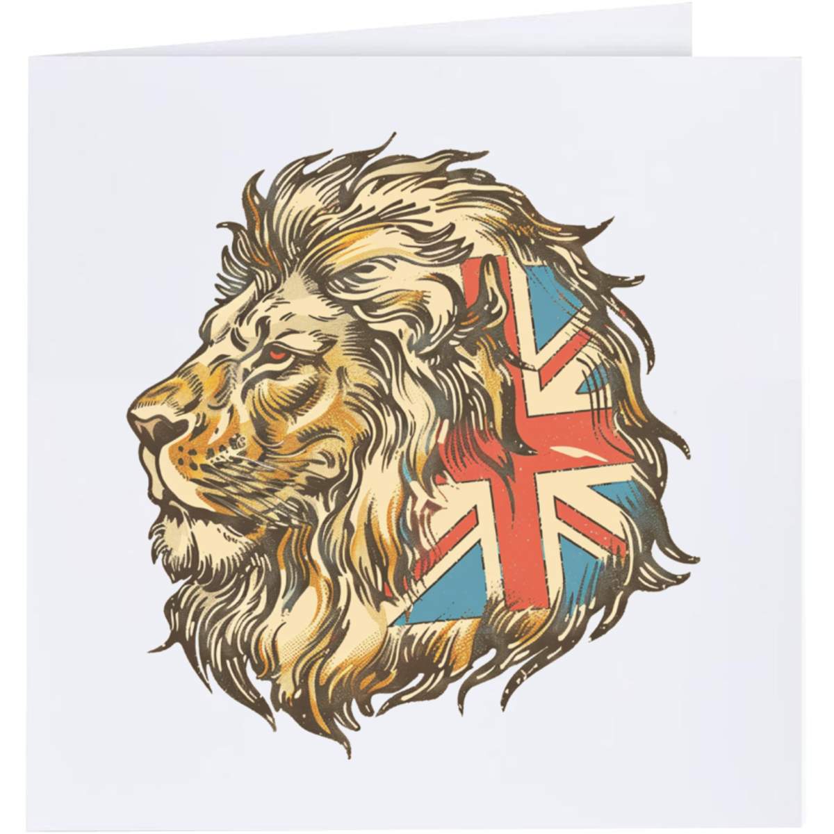 'British Lion with Union Jack ' Greeting Cards (GC056189)
