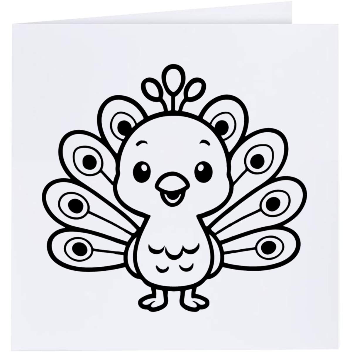 'Cute Peacock' Greeting Cards (GC057357)