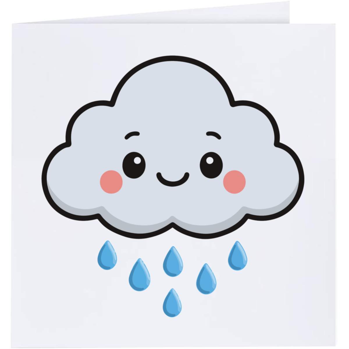'Happy Rain Cloud' Greeting Cards (GC057396)