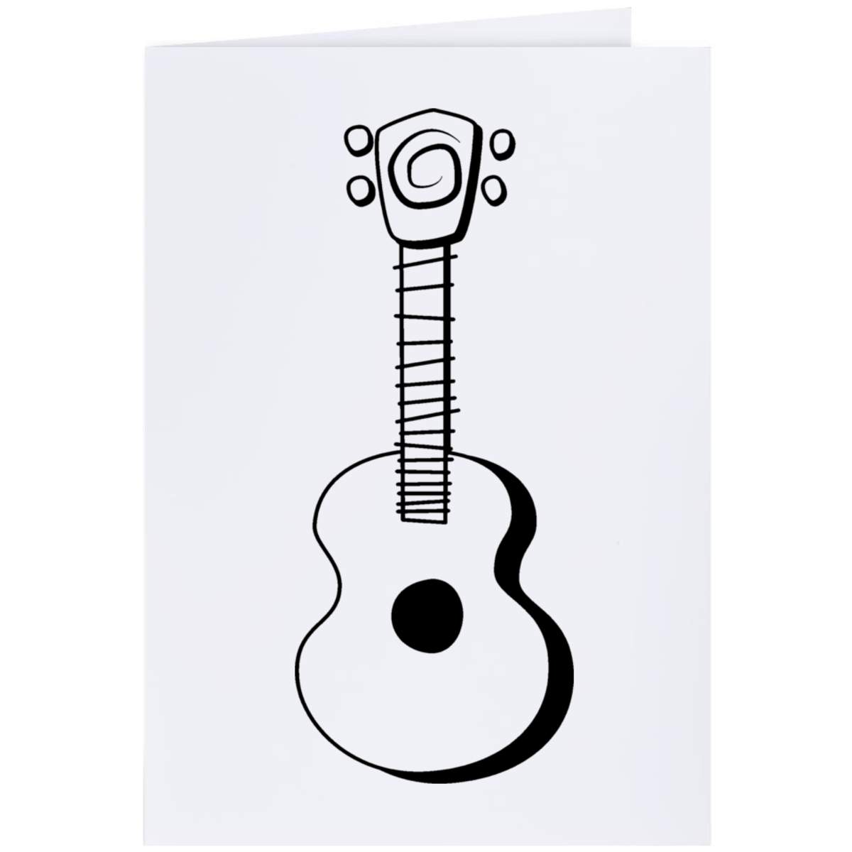 'Ukulele' Greeting Card - A4 - Blank Inside for Birthdays, Thank You Notes, Invitations and Gifts (GC00021641)