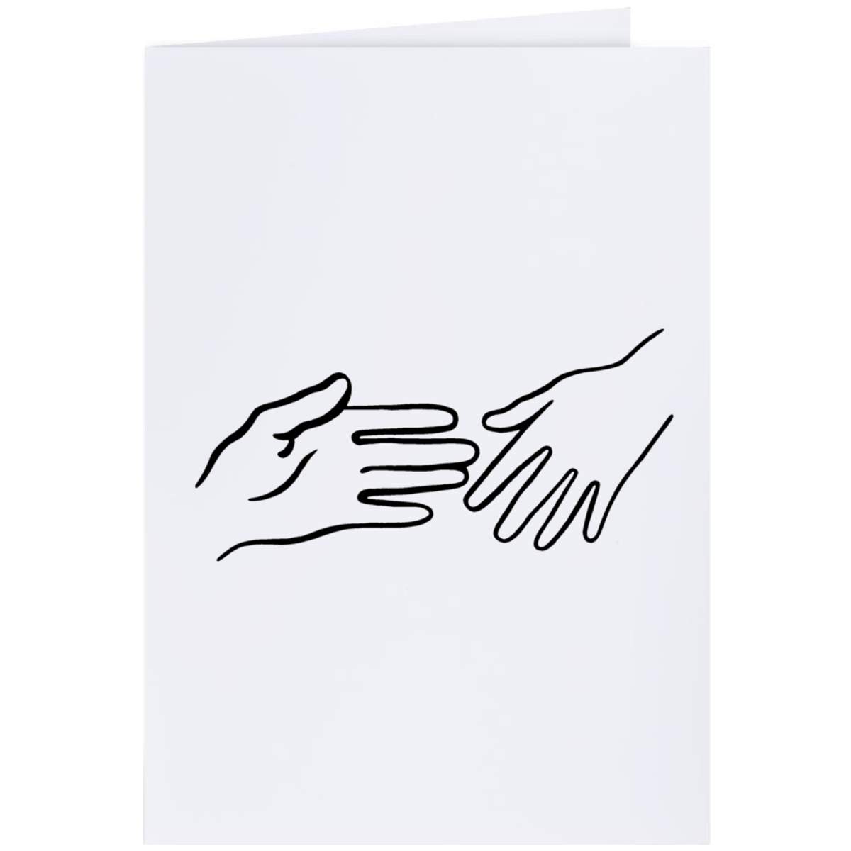 'Handshake' Greeting Card - A4 - Blank Inside for Birthdays, Thank You Notes, Invitations and Gifts (GC00026751)
