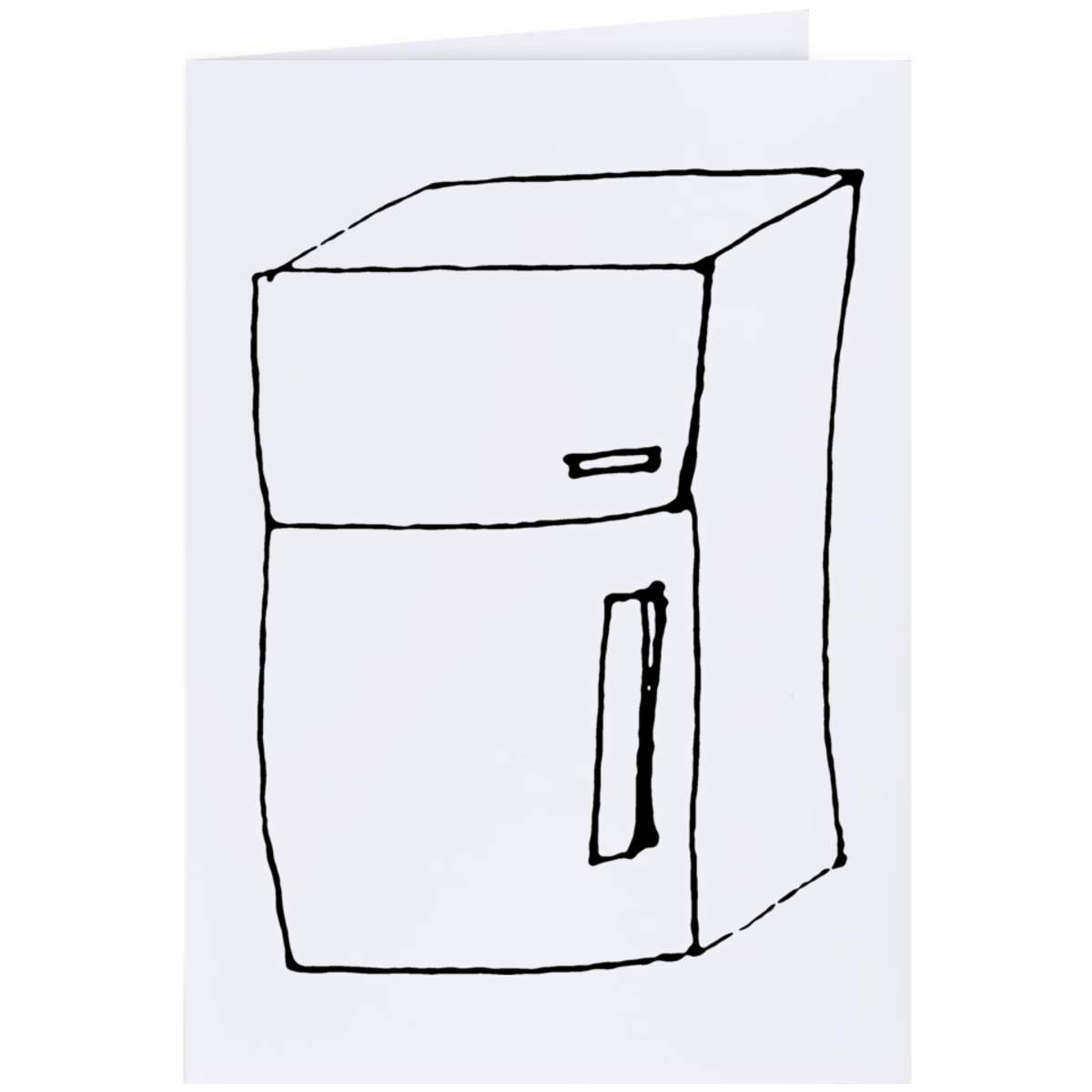 Large (A4) 'Fridge Freezer' Blank Greeting Card (GC00034753)