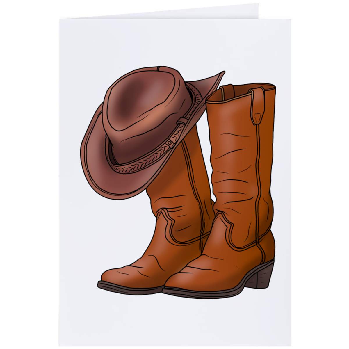 'Cowboy Boots & Hat' Greeting Cards (GC037957)