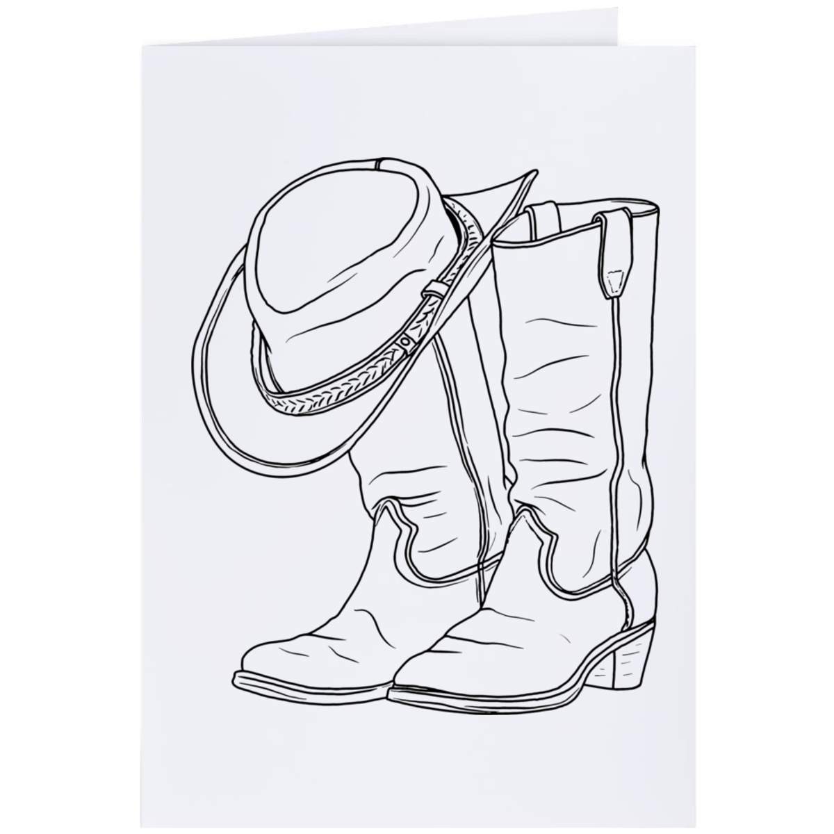 'Cowboy Boots & Hat' Greeting Cards (GC037967)