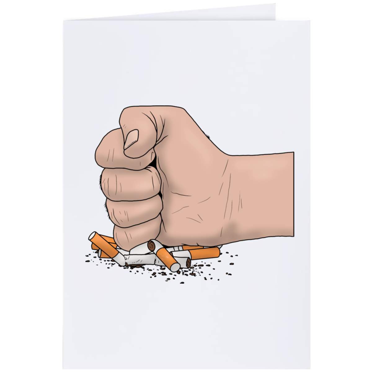 Large (A4) 'Stop Smoking' Blank Greeting Card (GC00049160)