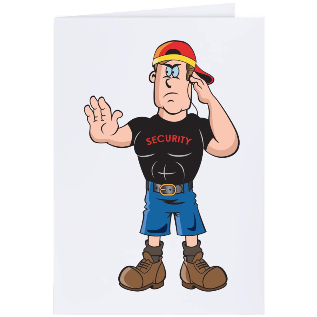 'Security guard' Greeting Card - A4 - Blank Inside for Birthdays, Thank You Notes, Invitations and Gifts (GC00056296)