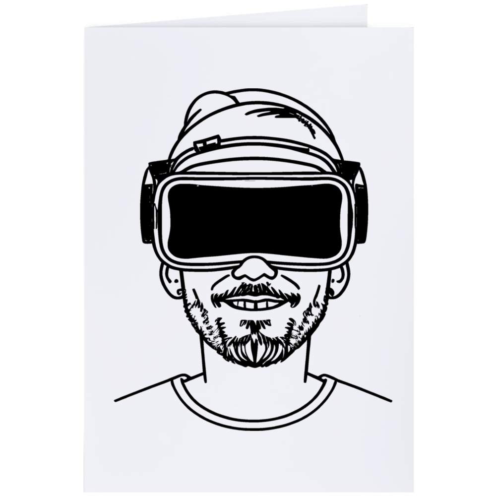 'Virtual Reality Headset' Greeting Cards (GC044148)