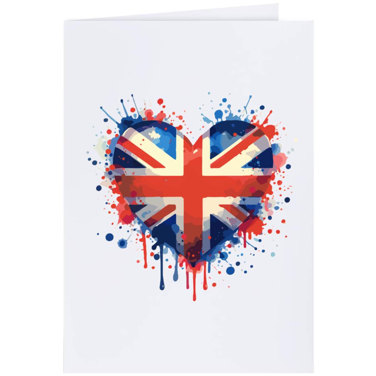 Large (A4) 'Love Great Britain' Blank Greeting Card (GC00064878)