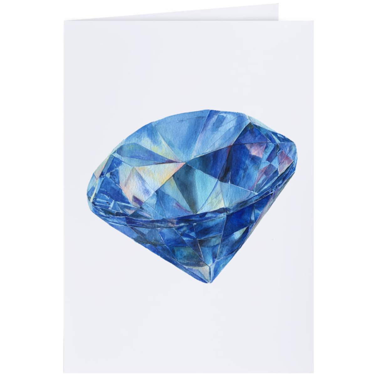 'Blue Diamond' Greeting Card - A4 - Blank Inside for Birthdays, Thank You Notes, Invitations and Gifts (GC00084702)