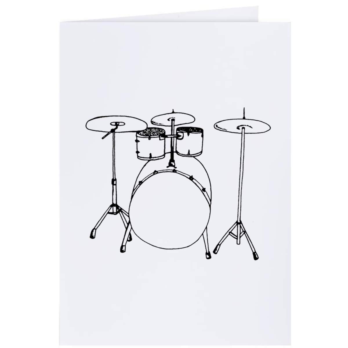 4 x 'Drum Set' Gift Tags / Labels (GI00024805)