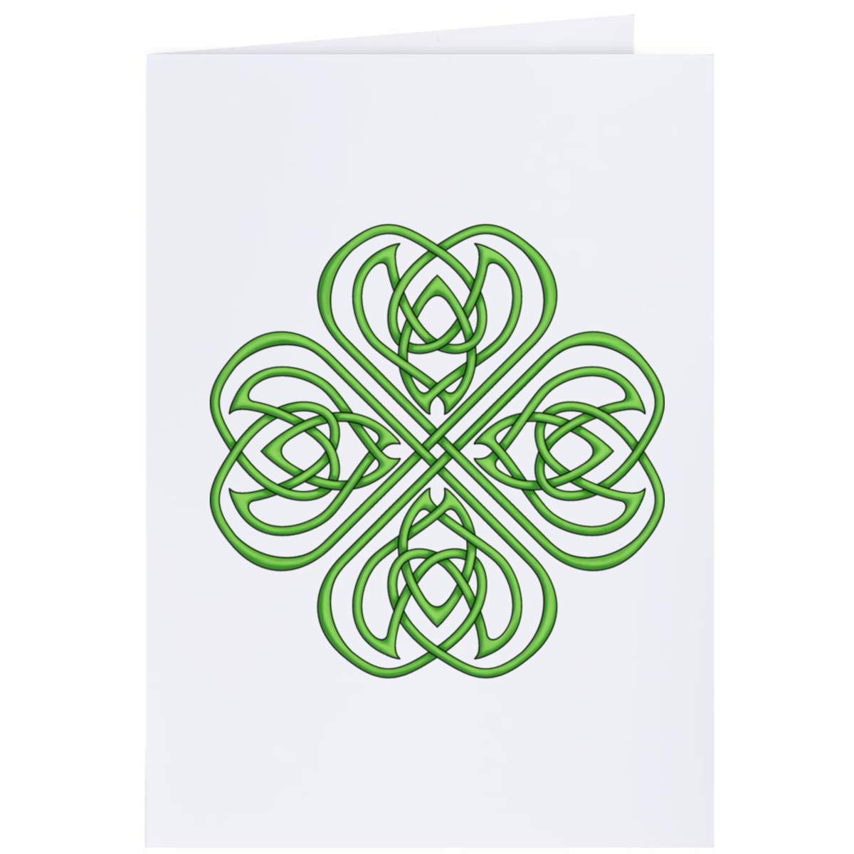 4 x 'Celtic Shamrock' Gift Tags / Labels (GI00026012)