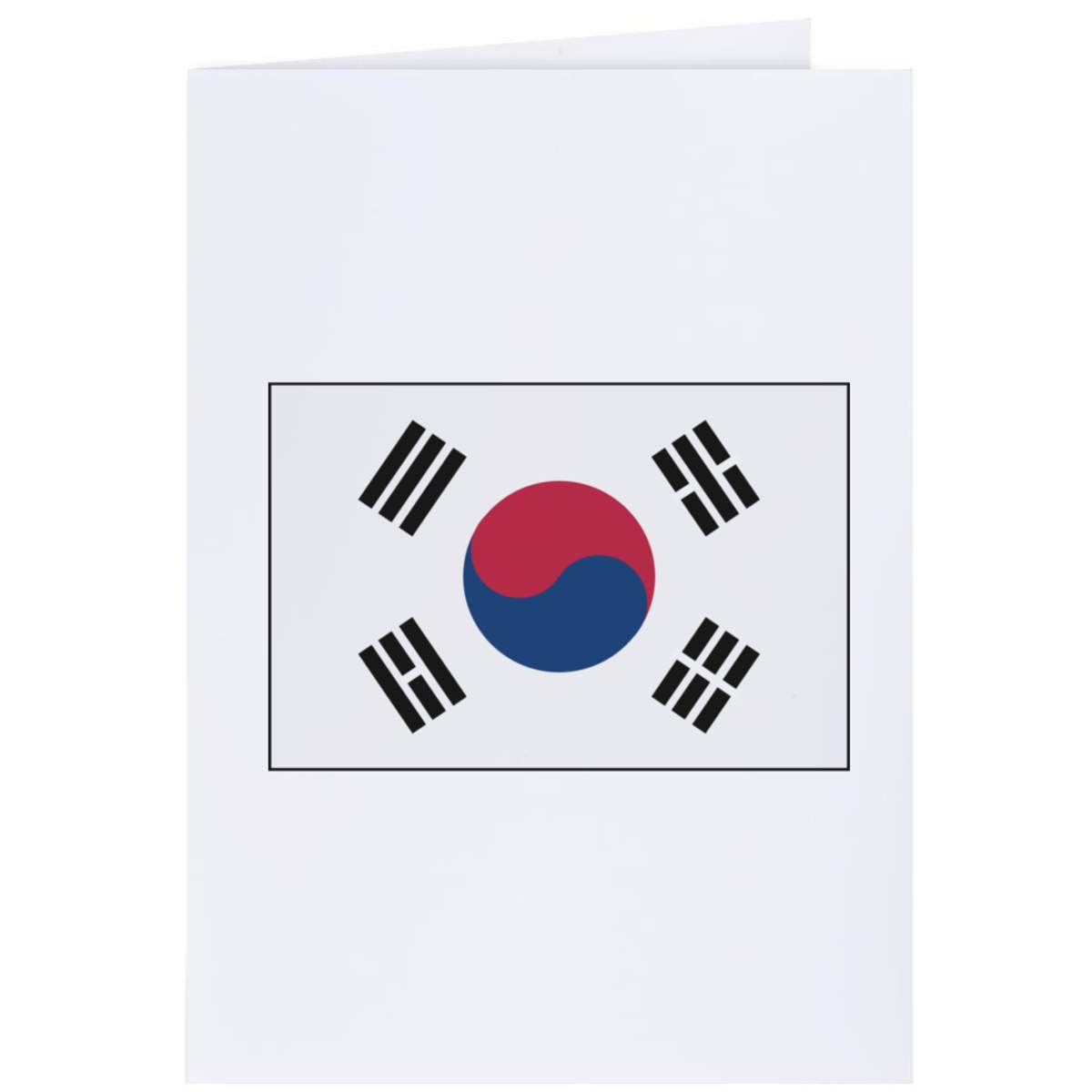 4 x 'South Korea Flag' Gift Tags / Labels (GI00027331)