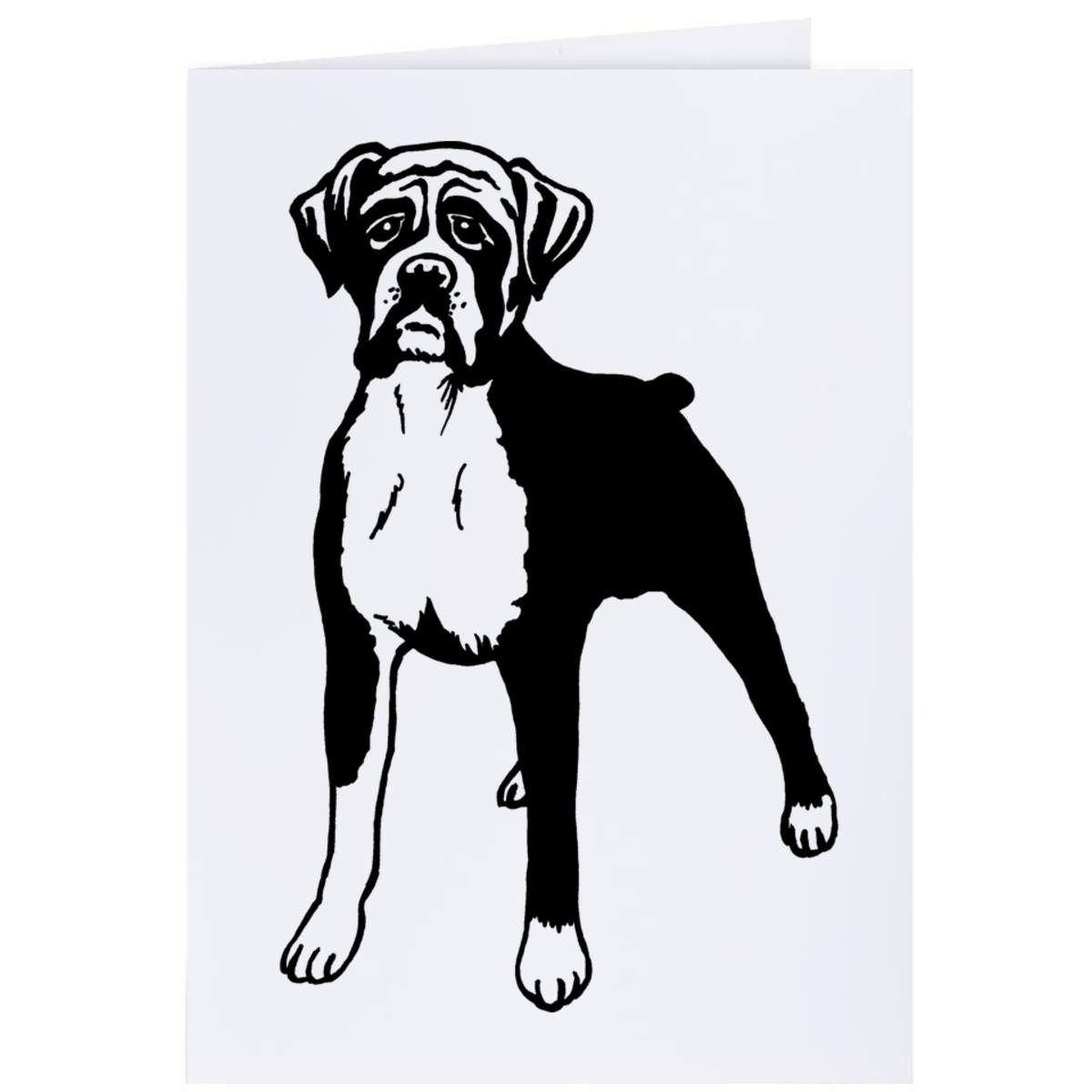 4 x 'Boxer Dog' Gift Tags / Labels (GI00028105)