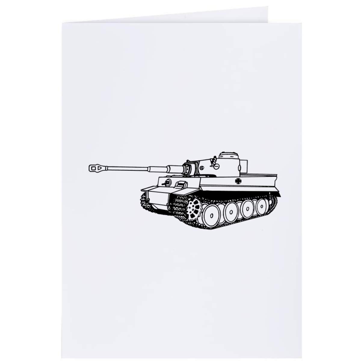 4 x 'Tiger Tank' Gift Tags / Labels (GI00028215)