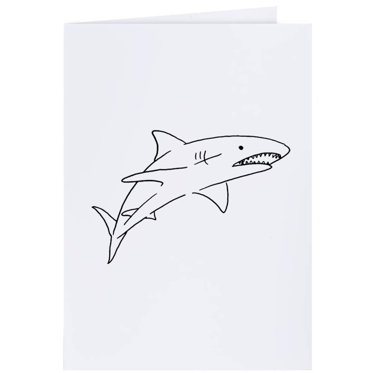 4 x 'Shark' Gift Tags / Labels (GI00029073)