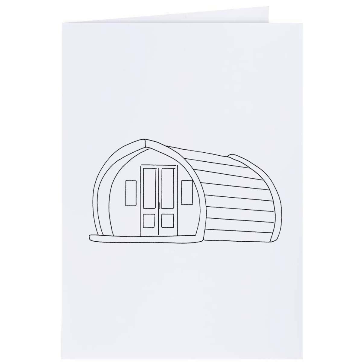 4 x 'Glamping Hut' Gift Tags / Labels (GI00029706)