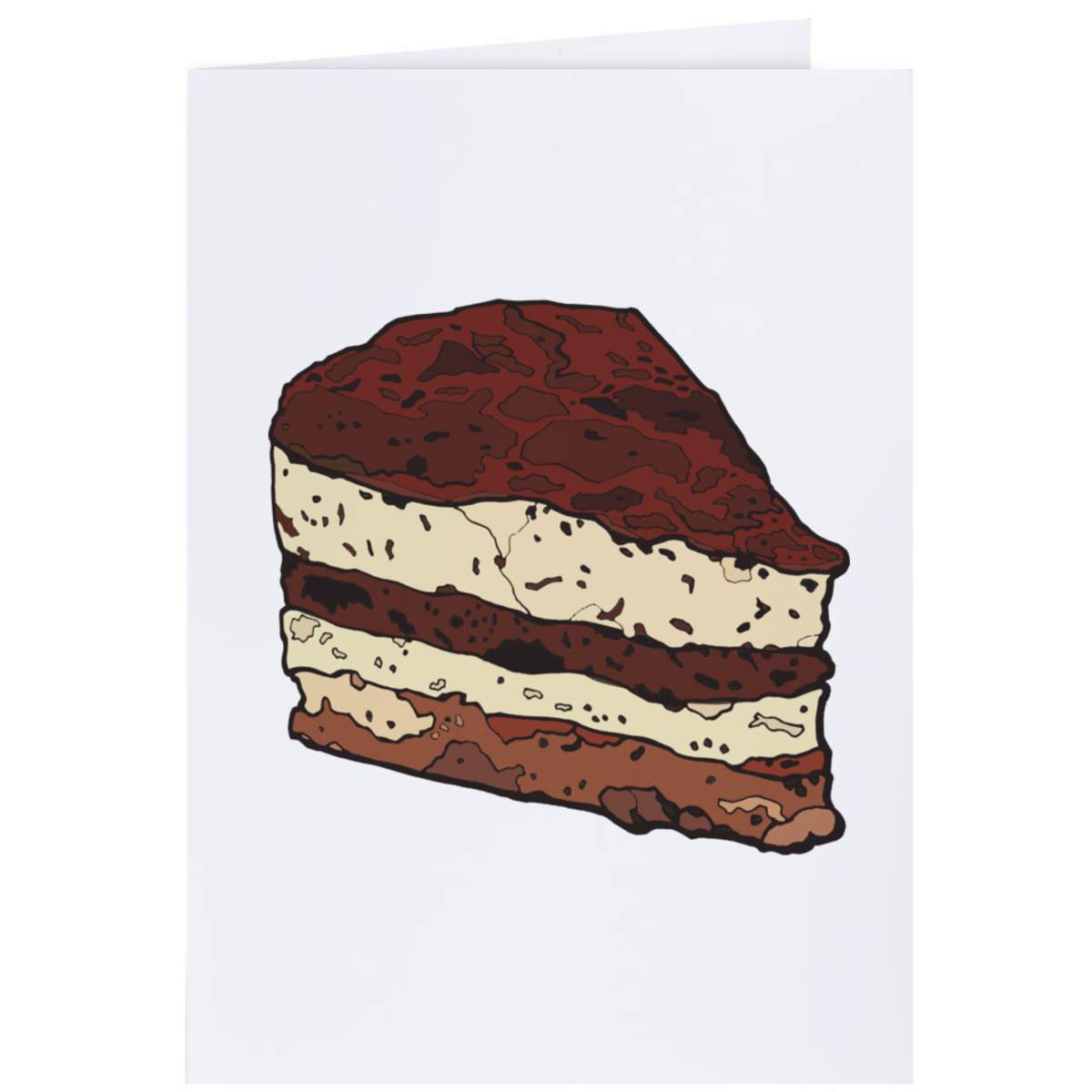 4 x 'Tiramisu Slice' Gift Tags / Labels (GI00031901)