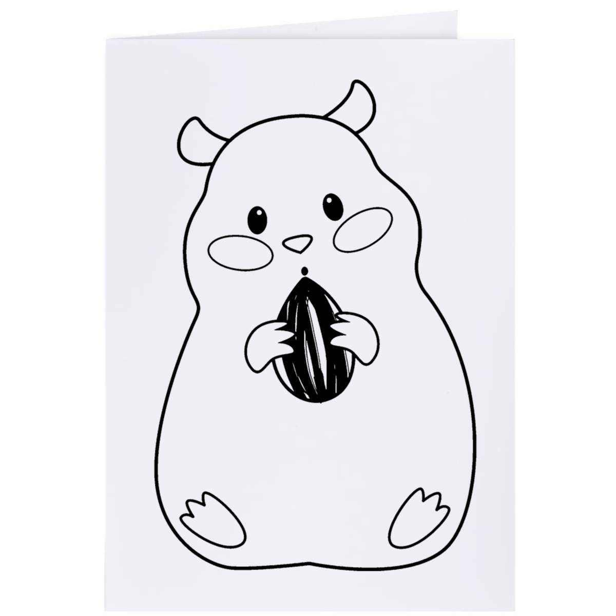 4 x 'Hamster & Sunflower Seed' Gift Tags / Labels (GI00033319)