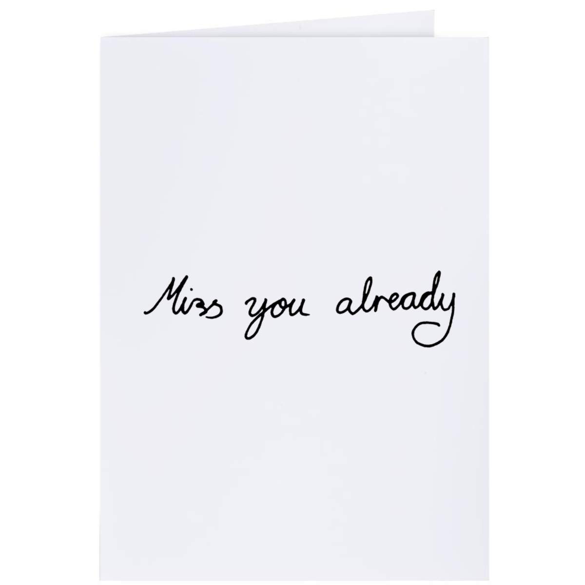 4 x 'Miss You Already' Gift Tags / Labels (GI00034249)