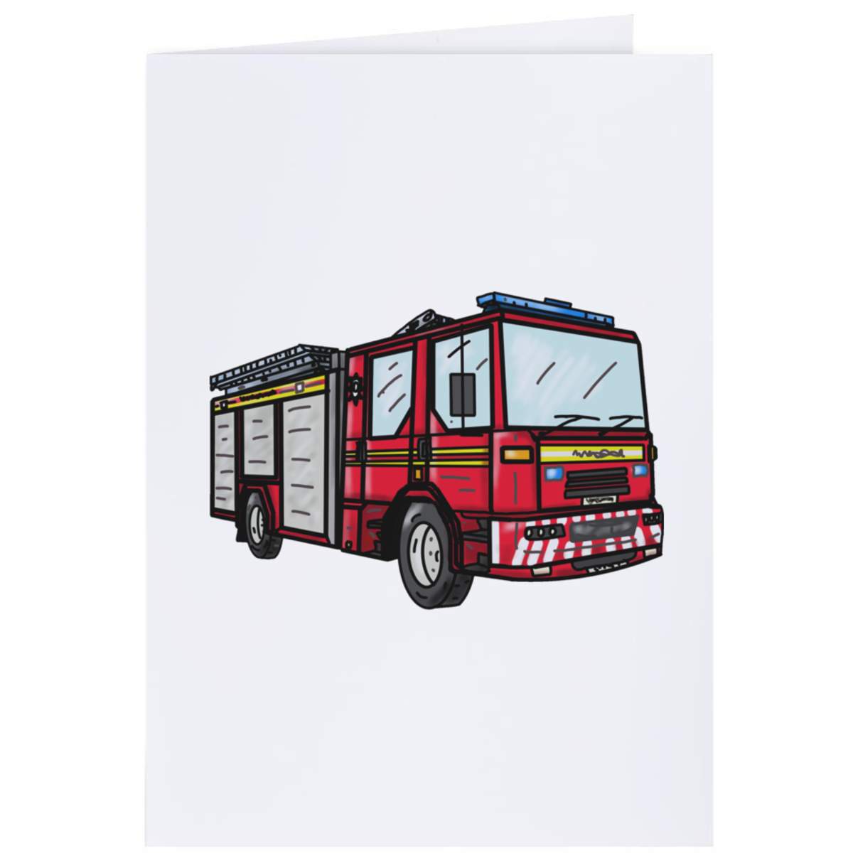 4 x 'Fire Engine' Gift Tags / Labels (GI00034966)