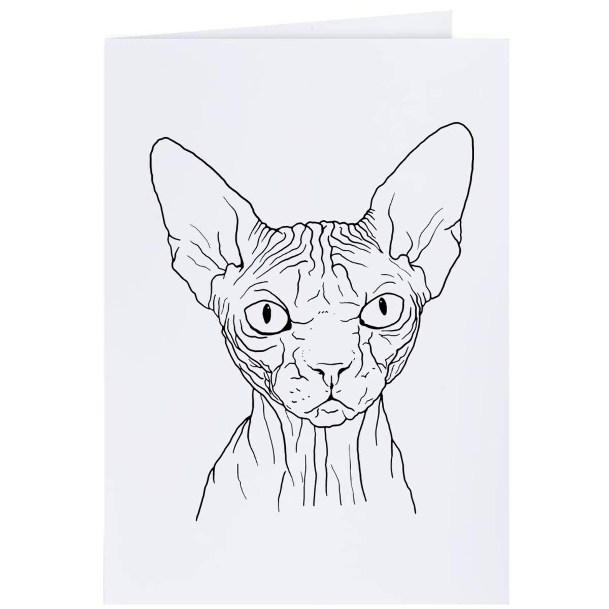 4 x 'Sphynx Cat' Gift Tags / Labels (GI00035060)