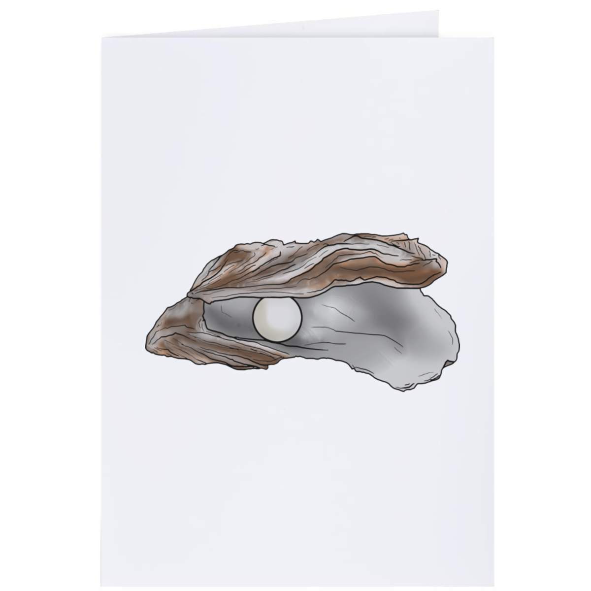 4 x 'Pearl Oyster' Gift Tags / Labels (GI00038266)