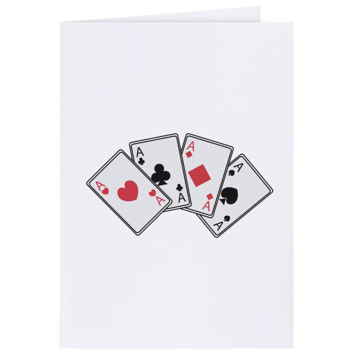 4 x 'Aces Playing Cards' Gift Tags / Labels (GI00038602)