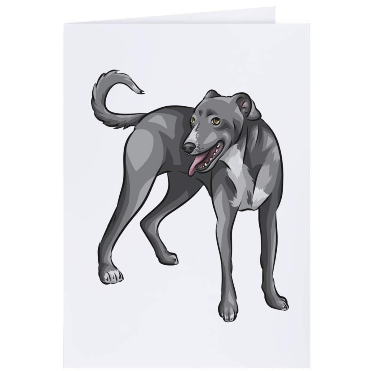 4 x 'Lurcher' Gift Tags / Labels (GI00042517)