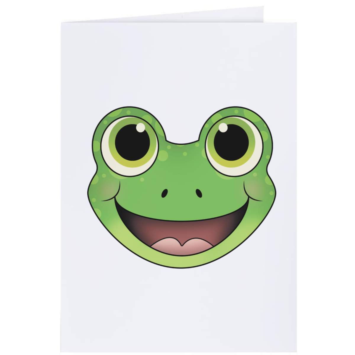4 x 'Happy Frog Face' Gift Tags / Labels - Present Labels for Birthdays, Christmas, Weddings and Parties (GI00071844)