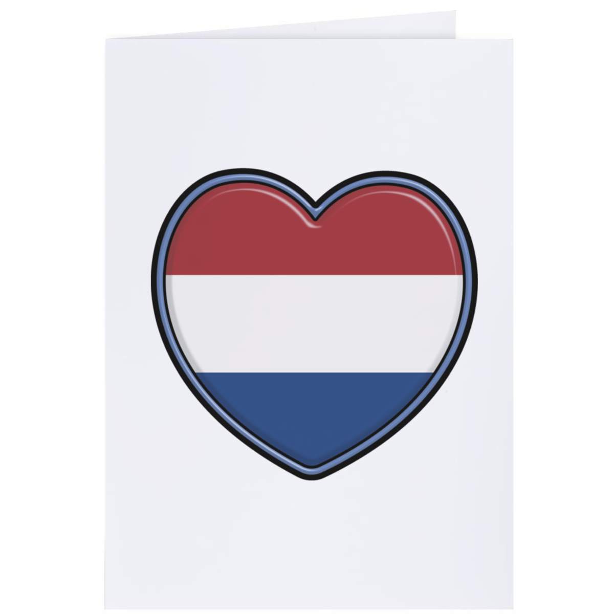 4 x 'Netherlands Flag Heart' Gift Tags / Labels (GI00076101)