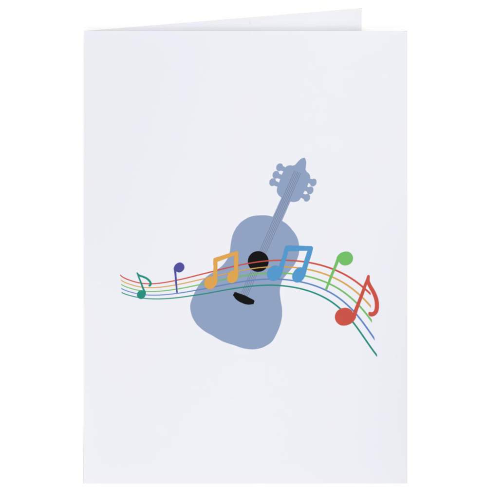'Musical Notes with Guitar' Gift Wrap / Wrapping Paper / Gift Tags (GI040739)